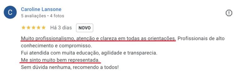 Avaliação Cliente