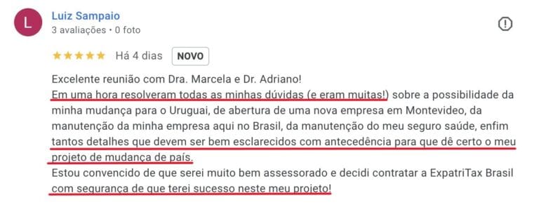 Avaliação Cliente