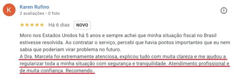 Avaliação Cliente